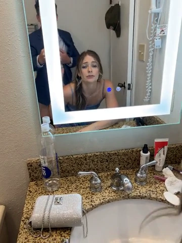 Frisky bridesmaid steals away for a steamy solo performance porn video
