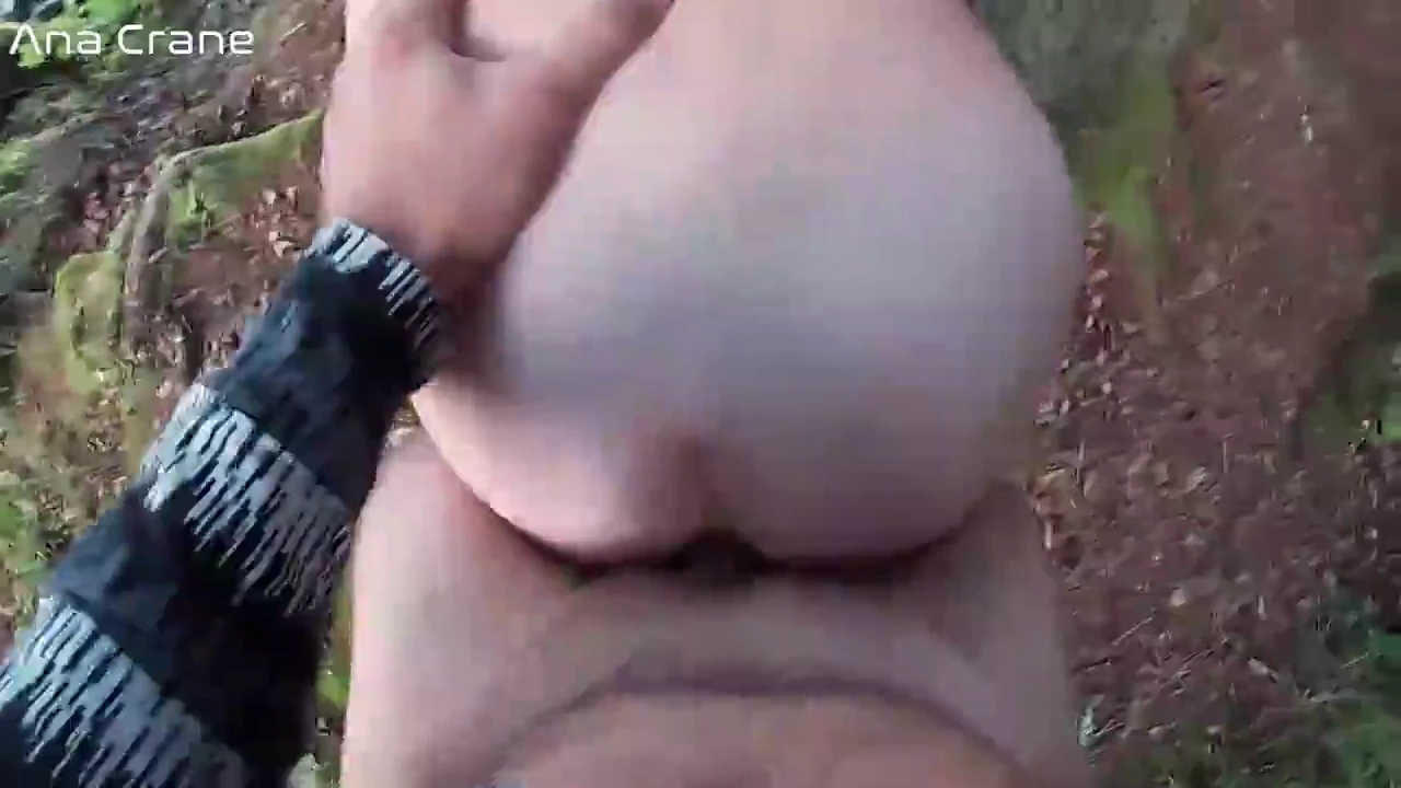 Aroused tourist gets anal creampie from blowjob in the woods porn video
